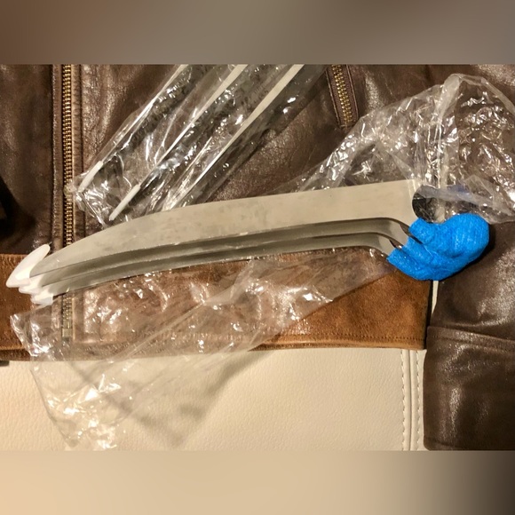 X-men Wolverine SET Adult Medium Leather Jacket, Claws, Dog Tag and Belt Buckle. - Picture 7 of 10